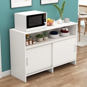 Tủ Sideboard Tủ trà lò vi sóng nhà hàng hiện đại Tủ để đồ kinh tế Tủ để đồ cửa trượt