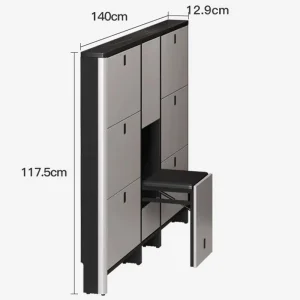Tủ Siêu Mỏng Dọc Tủ Giày Gỗ Tổ Chức Góc phong cách Châu Âu Giày Tủ Bảo Quản Tiết Kiệm Không Gian Porta Scarpe Nội Thất Phòng - Hình 4