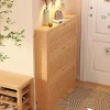 Tủ Siêu Mỏng Gỗ Chắc Chắn Tủ Giày Xoay Cửa Hẹp Tủ Giày Căn Hộ Nhỏ Sapateira Nội Thất Gia Đình WKSC