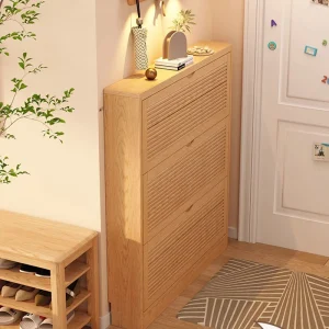Tủ Siêu Mỏng Gỗ Chắc Chắn Tủ Giày Xoay Cửa Hẹp Tủ Giày Căn Hộ Nhỏ Sapateira Nội Thất Gia Đình WKSC