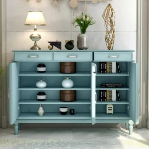 Tủ Tay cầm Khối Lập Phương Tủ Trưng Bày Giày Cửa Curio Bảo Quản Tủ Trưng Bày Bằng Gỗ Vintage Vitrinas Expositor Nội Thất Phòng Khách - Hình 2