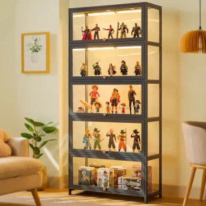 Tủ Tay Tủ Bảo Quản Acrylic Mù Hộp Tủ Trưng Bày Trong Suốt Mẫu Pop Mart Chống Bụi Có Giá Để Đồ - Hình 2