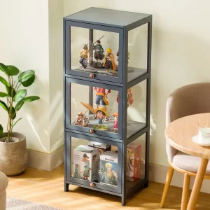 Tủ Tay Tủ Bảo Quản Acrylic Mù Hộp Tủ Trưng Bày Trong Suốt Mẫu Pop Mart Chống Bụi Có Giá Để Đồ - Hình 4