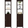 Tủ tháp có 3 kệ mở và 1 kệ có thể điều chỉnh, Espresso