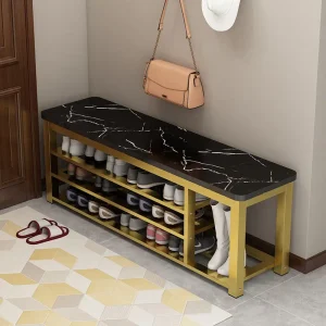Tủ Thép-gỗ dài đựng giày Tủ bảo quản giày lối vào ghế phân còn lại ghế có thể thay đổi giày полка для обуви - Hình 2