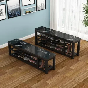 Tủ Thép-gỗ dài đựng giày Tủ bảo quản giày lối vào ghế phân còn lại ghế có thể thay đổi giày полка для обуви - Hình 4