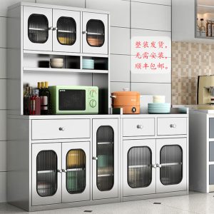 Tủ Thép Không Gỉ 304 Dày Tủ Bếp Tủ Nhà Hàng Khóa Tủ Nhà Tủ Bảo Quản - Hình 2