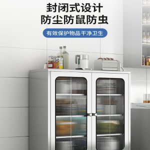 Tủ Thép Không Gỉ 304 Dày Tủ Bếp Tủ Nhà Hàng Khóa Tủ Nhà Tủ Bảo Quản - Hình 3