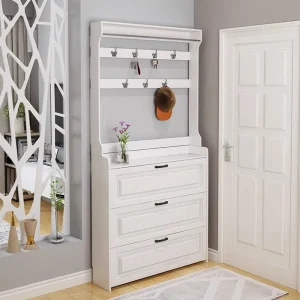 Tủ Thiết Kế phong cách Châu Âu Giày Ritation Hội Trường Hiện Đại Xoay Tủ Giày Kệ Hành Lang Meuble Một Chaussure Đồ Nội Thất - Hình 2