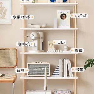 Tủ Thiết Kế Thời Trang 3 4 5 Lớp Phòng Khách Bằng Gỗ Chắc Chắn Sofa Nhựa Bên Tủ Sách Kệ Kệ Có Giá Để Đồ Tủ bàn 1PC - Hình 4