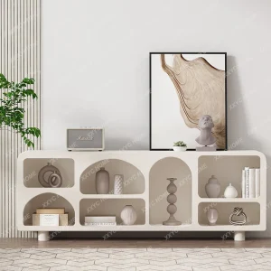 Tủ Tivi Hiện Đại Tối Giản Căn Hộ Nhỏ Thiết Kế Tầng Phòng Khách Tủ Hang Tủ Bảo Quản Đồ Tủ - Hình 4