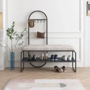 Tủ Tối Giản Giày Băng Ghế Dự Bị Với Băng Ghế Dự Bị Dọc Lối Vào Tủ Giày Chống Bụi Dụng Cụ Scarpiere Lối Vào Nội Thất Phòng