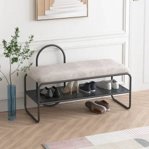 Tủ Tối Giản Giày Băng Ghế Dự Bị Với Băng Ghế Dự Bị Dọc Lối Vào Tủ Giày Chống Bụi Dụng Cụ Scarpiere Lối Vào Nội Thất Phòng - Hình 4