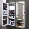 Tủ Tối Giản Gương Tủ Phòng Ngủ Gia Đình Gương Trang Điểm Phòng Khách Cloakroom Cửa Hàng Quần Áo Full Gương Có Đèn