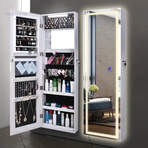 Tủ Tối Giản Gương Tủ Phòng Ngủ Gia Đình Gương Trang Điểm Phòng Khách Cloakroom Cửa Hàng Quần Áo Full Gương Có Đèn