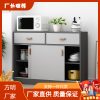 Tủ trà cửa trượt tủ búp phê hiện đại tối giản tủ bếp gỗ rắn tủ để đồ ban công thay đồ bán buôn