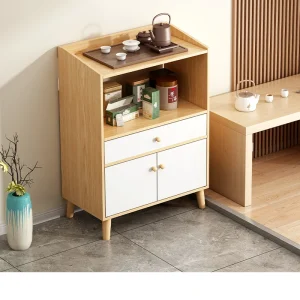 Tủ trà, phòng khách, Tủ đựng đồ đơn giản, Tủ đựng đồ, bàn trà đơn giản, Tủ trà gia đình, giá để đồ - Hình 2