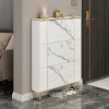 Tủ Trắng Slim Giày Tiết Kiệm Không Gian Đa Lớp Armable Tủ Nhỏ Ôm Lối Vào Hành Lang Góc Nội Thất Phòng Khách