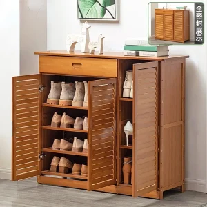 Tủ Tre Giày Cửa Nhà Tủ Chống Bụi Bảo Quản Phòng Khách Phòng Ngủ Cao Tủ Giày Kệ Zapatero Hành Lang Đồ Nội Thất - Hình 2