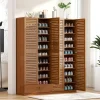 Tủ Tre Tủ Giày Hộ Gia Đình Màn Hình Giày Sắp Xếp Sapateiras Organizador De Sapatos Đồ Nội Thất