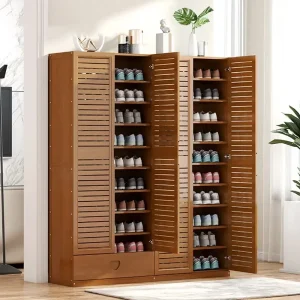 Tủ Tre Tủ Giày Hộ Gia Đình Màn Hình Giày Sắp Xếp Sapateiras Organizador De Sapatos Đồ Nội Thất