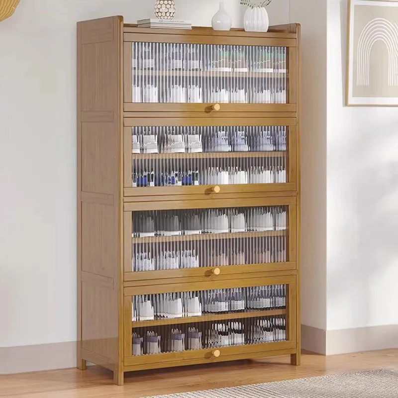 Tủ Trong Suốt Đơn Giản Tủ Giày Tre Storag Chứa Màn Hình Có Thể Điều Chỉnh Giá Để Giày Entryway phong cách Châu Âu Schoenenkasten Đồ Nội Thất - Hình 3 Tủ Trong Suốt Đơn Giản Tủ Giày Tre Storag Chứa Màn Hình Có Thể Điều Chỉnh Giá Để Giày Entryway phong cách Châu Âu Schoenenkasten Đồ Nội Thất - Hình 3