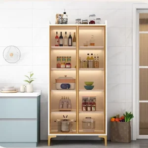 Tủ Trưng Bày Góc Kính Thư Viện Tủ Bảo Quản Phòng Tắm Hẹp Thanh Nội Thất Cajonera XY50LRC - Hình 4