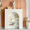 Tủ Trưng Bày Kem Gỗ Cứng Phòng Khách Tủ Trưng Bày Vườn Vintage Vetrinette Da Esposizione Nội Thất Gia Đình