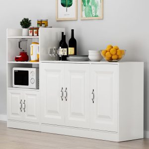 Tủ tủ búp phê tối giản hiện đại lò vi sóng tích hợp tủ bếp nhà hàng để đồ tủ khóa tủ