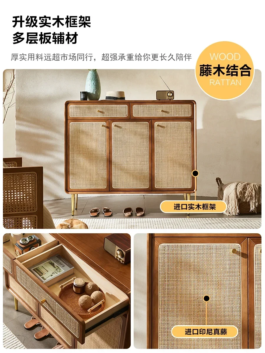 Tủ Vintage Gỗ Chắc Chắn Mây Tủ Giày Trung Cổ Phòng Khách Lối Vào Tủ Bảo Quản Hộ Gia Đình Tủ Bảo Quản Khóa - Hình 4 Tủ Vintage Gỗ Chắc Chắn Mây Tủ Giày Trung Cổ Phòng Khách Lối Vào Tủ Bảo Quản Hộ Gia Đình Tủ Bảo Quản Khóa - Hình 4
