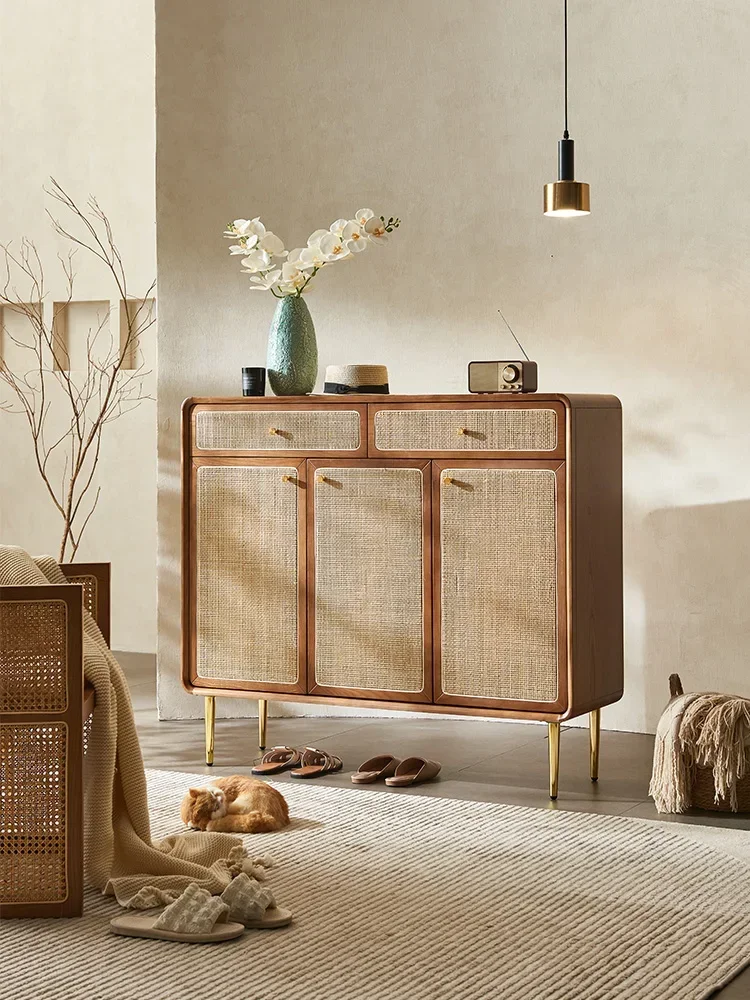 Tủ Vintage Gỗ Chắc Chắn Mây Tủ Giày Trung Cổ Phòng Khách Lối Vào Tủ Bảo Quản Hộ Gia Đình Tủ Bảo Quản Khóa Tủ Vintage Gỗ Chắc Chắn Mây Tủ Giày Trung Cổ Phòng Khách Lối Vào Tủ Bảo Quản Hộ Gia Đình Tủ Bảo Quản Khóa