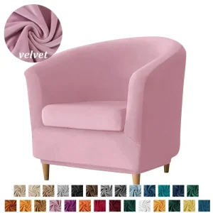 Vỏ bọc ghế sofa nhung Vỏ bọc ghế sofa đơn cho phòng khách Đàn hồi màu Ghế bọc cho quầy bar tại nhà với ghế bọc