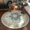 Vòng Thảm Phòng Khách Hoa Vintage Diện Tích Lớn Trang Trí Nhà Cao Cấp Bohemian IG Ngoại Lai Nghệ Thuật Mềm Phòng Ngủ Polyester Thảm