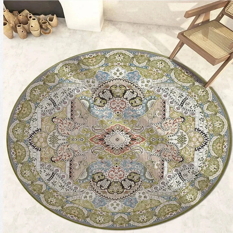 Vòng Thảm Phòng Khách Hoa Vintage Diện Tích Lớn Trang Trí Nhà Cao Cấp Bohemian IG Ngoại Lai Nghệ Thuật Mềm Phòng Ngủ Polyester Thảm - Hình 4 Vòng Thảm Phòng Khách Hoa Vintage Diện Tích Lớn Trang Trí Nhà Cao Cấp Bohemian IG Ngoại Lai Nghệ Thuật Mềm Phòng Ngủ Polyester Thảm - Hình 4