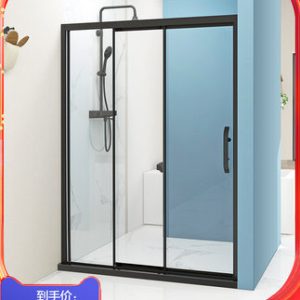 Wrigley ba cửa liên kết phòng tắm phòng tắm cửa trượt màn hình tắm vách ngăn ngăn cách khô và ướt Vách ngăn kính phòng tắm