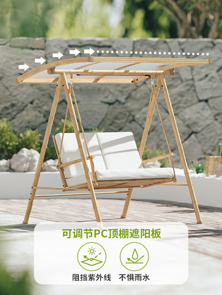 Xích đu bằng sân vườn nhập khẩu, thiết kế đơn giản tinh tế - Hình 4 Xích đu bằng sân vườn nhập khẩu, thiết kế đơn giản tinh tế - Hình 4