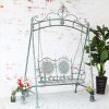 Xích đu Bên ngoài đơn Mỹ retro cũ sắt rèn sân ngoài trời đôi xích đu ghế bập bênh ban công biệt thự sân thượng sân vườn trang trí