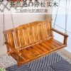 Xích đu Chống ăn mòn xích đu gỗ ghế treo ngoài trời sân trong gỗ rắn nôi vườn gỗ xích đu ban công xích đu bằng gỗ