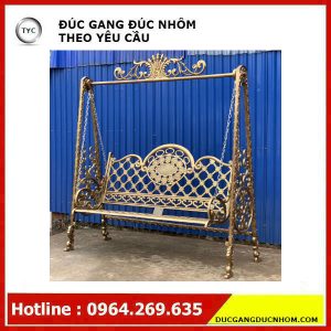 Xích đu gang kiểu dáng Châu Âu mẫu 3 - Hình 2