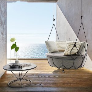 Xích đu Giải Trí Ngoài Trời Đu Rổ Biệt Thự Sân Vườn Trong Nhà Sân Thượng Lưới Đỏ Hộ Gia Đình Ghế Mây 2 Tầng Võng - Hình 2