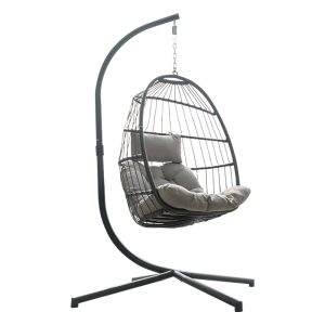 Xích đu Giaran ban công lưới màu đỏ treo ghế treo giỏ ghế xích đu trong nhà ghế xích đu lười biếng ngoài trời tổ chim ghế sofa - Hình 5