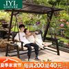 Xích đu Lưới ngoài trời màu đỏ lắc xích đu trong nhà võng đôi sân lười xích đu ghế lười chống nắng chống nắng sân vườn ghế xích đu