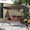 Xích đu Màu tím Lá ngoài trời Xích đu Ghế xích đu trong vườn Ghế xích đu Sân vườn Sân thượng Nhà cửa Xích đu dệt mây Võng sắt