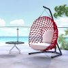 Xích đu Ngoài trời ban công ghế mây sofa đơn lưới đỏ tổ chim lười ghế tựa bàn mây homestay vườn xích đu giỏ treo
