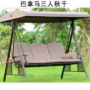 Xích đu ngoài trời bằng sắt rèn ghế bập bênh võng trong nhà và ngoài trời sân vườn sang trọng sân ban công giường đôi bập bênh trẻ em - Hình 4