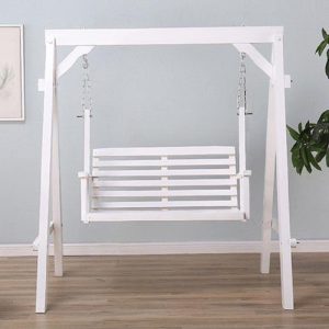 Xích đu ngoài trời chống ăn mòn bằng gỗ chắc chắn dành cho người lớn ghế treo trong nhà và ngoài trời sân trẻ em bằng gỗ trên cùng xích đu sân vườn ghế bập bênh - Hình 3