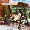 Xích đu ngoài trời chống ăn mòn cacbon hóa rắn ghế treo người lớn trong nhà và ngoài trời sân trong biệt thự ban công xích đu sân vườn ghế bập bênh