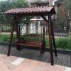Xích đu Ngoài trời chống ăn mòn gỗ đôi ghế xích đu dành cho người lớn ghế treo xe hơi xe lăn gian hàng giải trí sân vườn biệt thự gỗ rắn sân trong