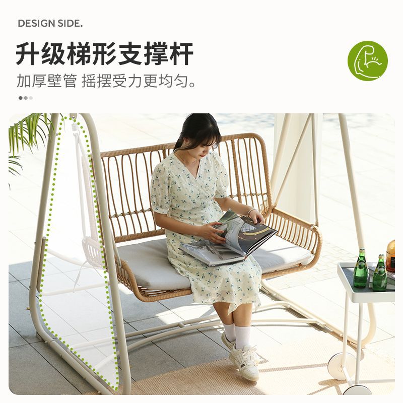 xích đu ngoài trời dành cho người lớn ngoài trời sân vườn ghế bập bênh đôi ban công dành cho người lớn ghế treo giải trí - Hình 4 xích đu ngoài trời dành cho người lớn ngoài trời sân vườn ghế bập bênh đôi ban công dành cho người lớn ghế treo giải trí - Hình 4