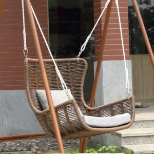 Xích đu ngoài trời đơn đôi chống nắng khách sạn biệt thự khách sạn sân vườn ban công B&B trong nhà và ngoài trời - Hình 2